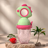 Dinosaur Silicone Fruit Feeder with Rotary Handle – Food-Grade Baby Teether & Pacifier Feeder for First Solids and Purees
