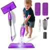Mini Kids Spray Mop Toy with Real Water Sprayer, Purple – Toddler Cleaning Playset for Ages 3-6