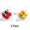 2 Pairs Baby Boys & Kids Walking Socks Shoes - Anti-Skid Socks with Soft Bottom | Breathable & Comfy Indoor Floor Socks for Toddlers
