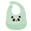 Adjustable Silicone Baby Bibs with Pocket – Waterproof, BPA-Free, Easy to Clean & Dishwasher Safe – Cute Panda & Rabbit Designs for 0-3 Years - Kidzy Market