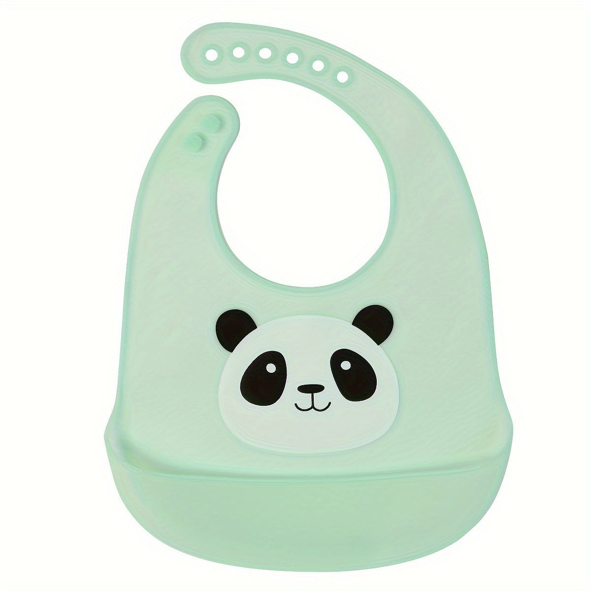 Adjustable Silicone Baby Bibs with Pocket – Waterproof, BPA-Free, Easy to Clean & Dishwasher Safe – Cute Panda & Rabbit Designs for 0-3 Years - Kidzy Market