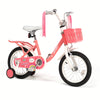 12-Inch Kids Bike for Ages 2-5 - Pink Toddler Bicycle with Training Wheels, Basket & Hand Brake