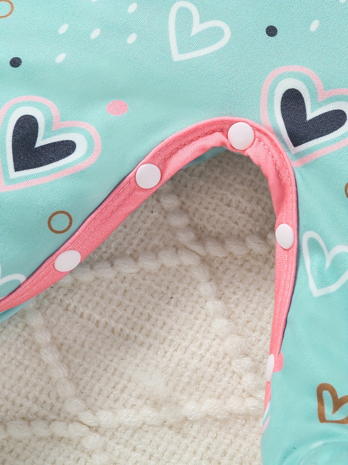 9-Pack Baby Girl Footed Jumpsuit Set – Long Sleeve Love Hearts Design with Bunny Hats & Bibs – Stylish & Comfy Outdoor Wear for Infants - Kidzy Market