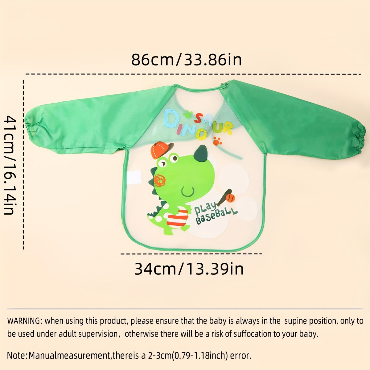 Waterproof Baby Eating Cover & Art Smock – Lightweight Long-Sleeve Bib for Toddlers (Spring & Autumn Style) - Kidzy Market