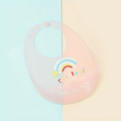 Soft Silicone Baby Feeding Bib – Waterproof & Easy-Clean Bib for Mess-Free Mealtime (Mixed Colors) - Kidzy Market
