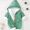 Newborn Boys & Girls Knitted Jumpsuit – Long Sleeve Hooded Romper with Pants (Cozy and Comfortable)
