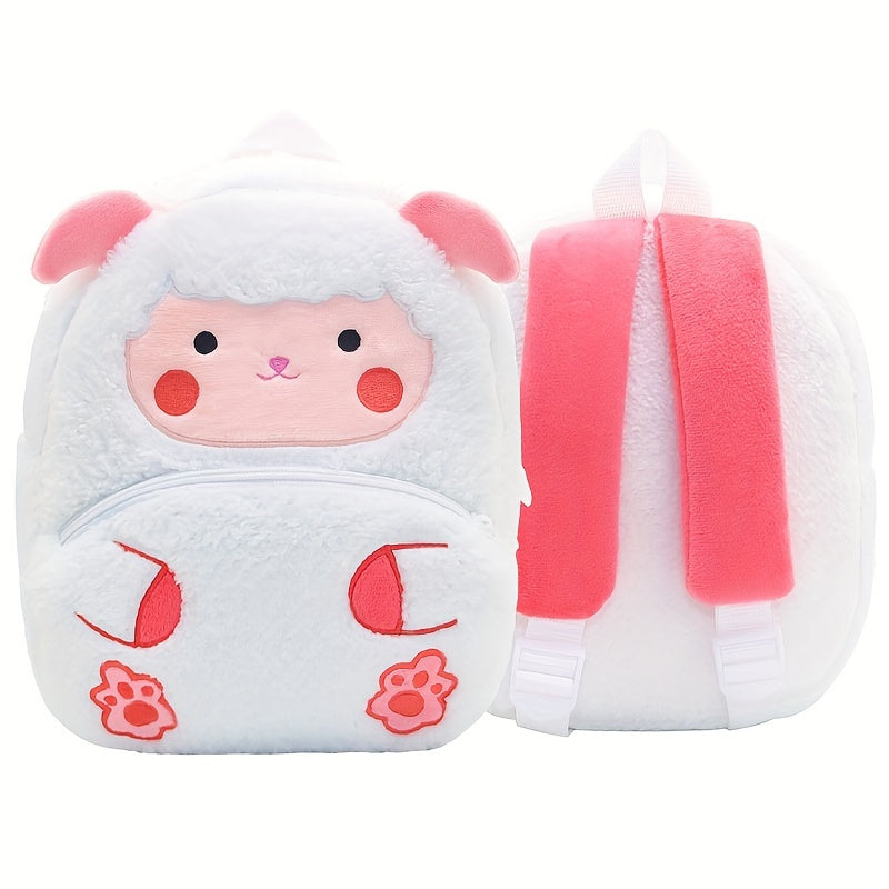 1PC Toddler Plush Cartoon Backpack – Cute & Lightweight Mini Travel Bag for Kids, Boys & Girls - Kidzy Market