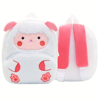 1PC Toddler Plush Cartoon Backpack – Cute & Lightweight Mini Travel Bag for Kids, Boys & Girls - Kidzy Market