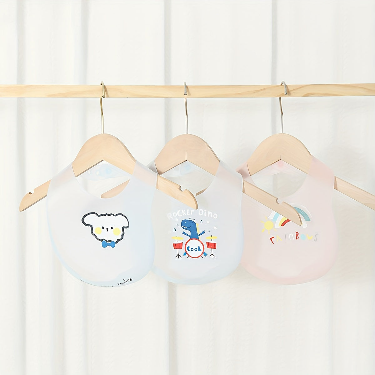 Soft Silicone Baby Feeding Bib – Waterproof & Easy-Clean Bib for Mess-Free Mealtime (Mixed Colors) - Kidzy Market