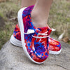 Girls' Colorful Butterfly Loafers — Non-Slip Fabric Slip-On Casual Walking Shoes for Kids