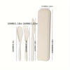 3-Piece Plastic Flatware Set with Travel Case – Portable Knife, Fork & Spoon Combo for Picnic, Outdoor & Home Use