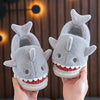 Kids Plush Shark Slippers — Soft Fleece-Lined Slip-On with TPR Sole, Warm Lightweight Indoor/Outdoor Shoes for Boys & Girls