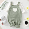 Baby Girl Knitted Bodysuit – Baby Love Jacquard Design (Soft & Comfortable, Indoor & Outdoor Wear)