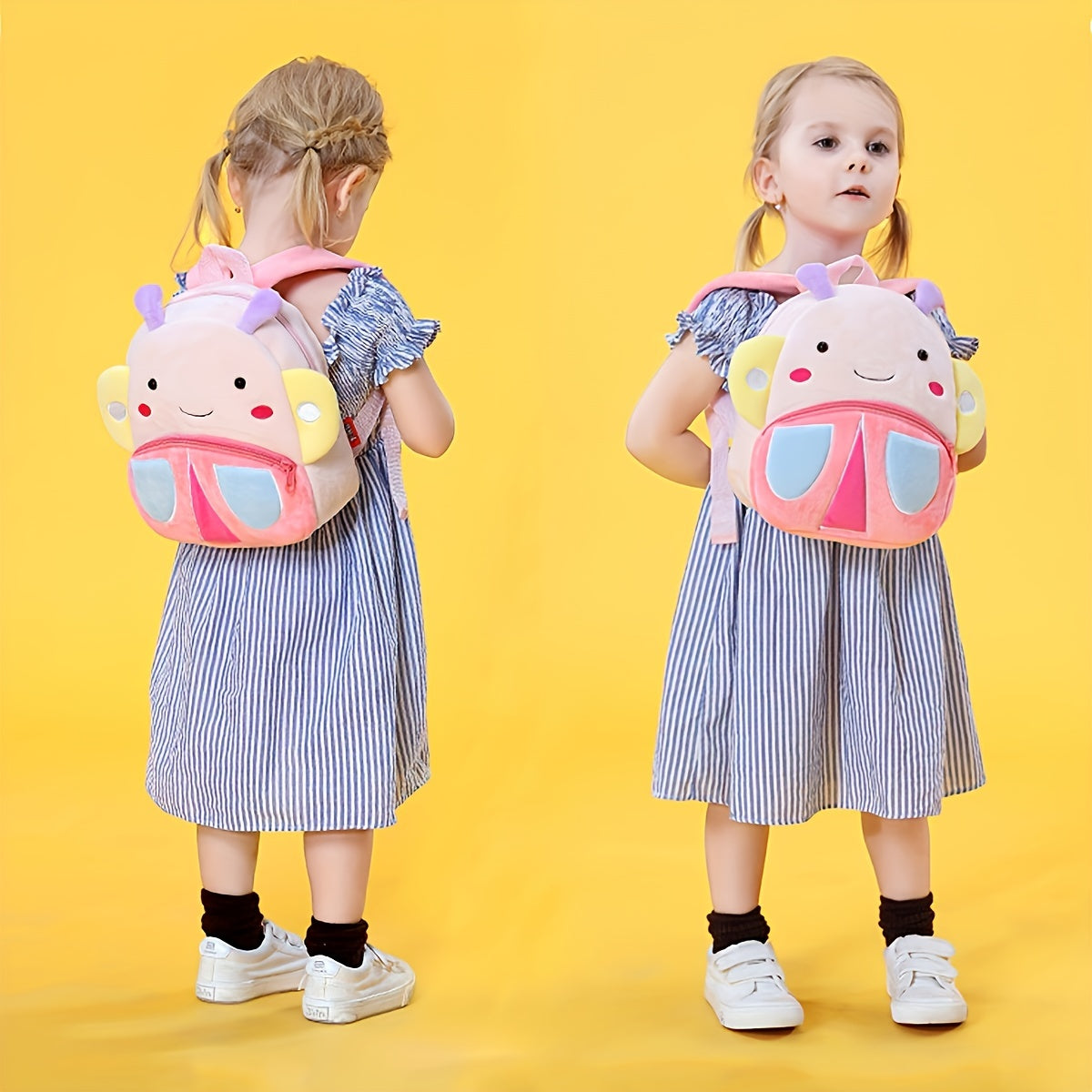 1PC Toddler Plush Cartoon Backpack – Cute & Lightweight Mini Travel Bag for Kids, Boys & Girls - Kidzy Market