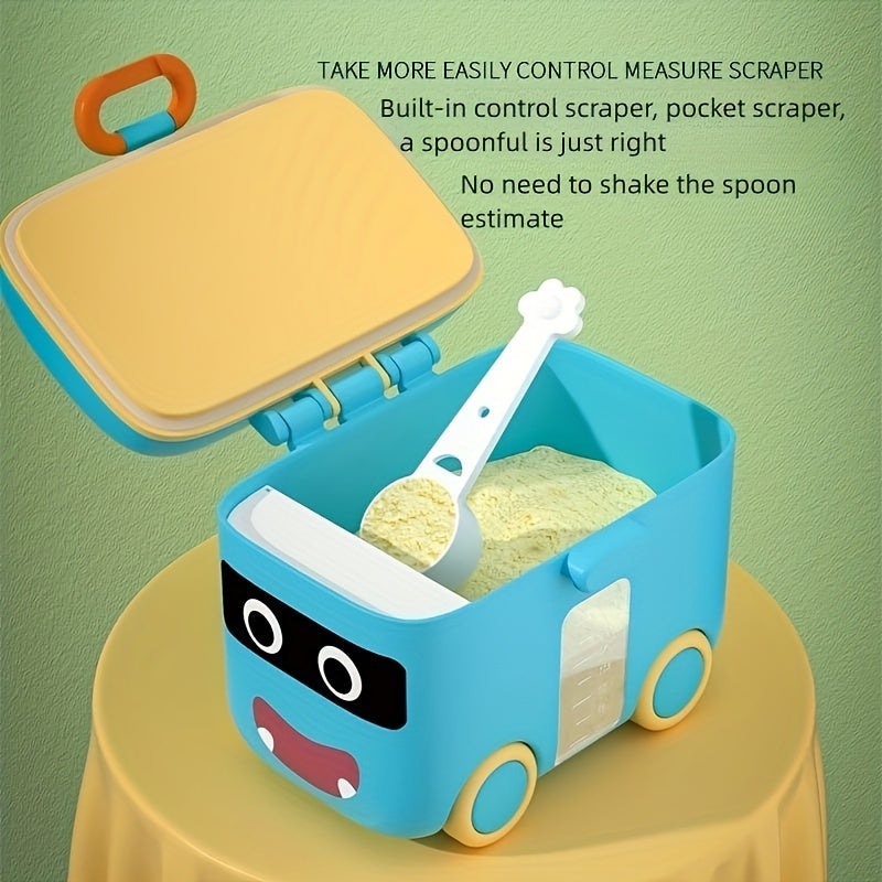 Creative Portable Milk Powder Box & Snack Container – Sealed Storage for Milk Powder, Snacks, Fruits – Multi-Function Storage Box for Travel, Car, or Toys