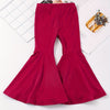 Girls' High-Waisted Flared Pants (Kids 12 & Under) - Stretchy Bell-Bottoms with Elastic Waist, Long Fit for Dance, Everyday & Formal, Spring/Fall