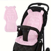 1-Pack Plush Stroller Liner – Universal Fit Breathable Polyester Stroller Seat Cover (Grey/Blue/Pink)