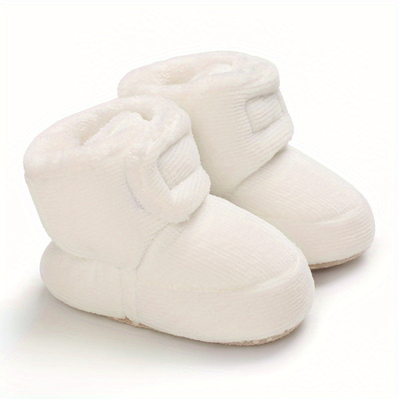 Toddler Baby Girls Booties High-Top Slippers Indoor Crib First Walker Shoes for Winter