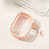 Mini Candy-Colored Transparent PVC Zipper Pouch — Portable Travel Case for Chargers, Cables, Earphones & Jewelry