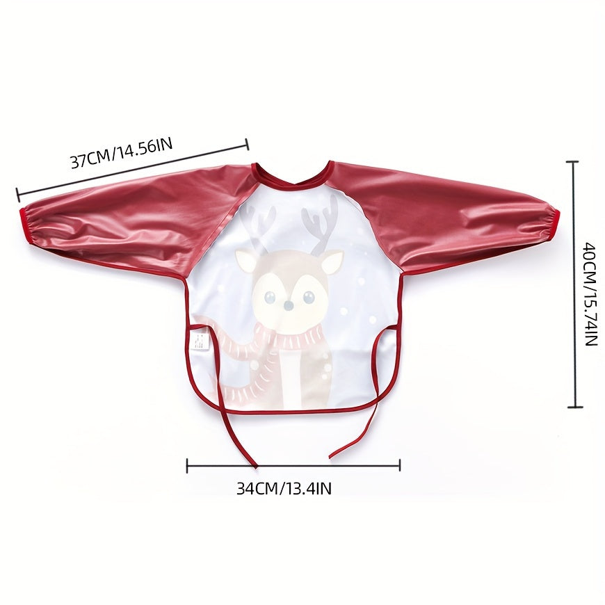Waterproof Cover-Up Eating Bib – Reversible Wear Bib Apron for Mess-Free Home Feeding - Kidzy Market