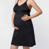 1-Pack Seamless Maternity Camisole Nightgown with Removable Pads – Sleeveless Off-Shoulder Long Sleep Dress, Soft Breathable Knit, Machine Washable Maternity Pajamas