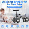 4-Wheel Toddler Balance Bike for 12-36 Months (1-3 Years) – Adjustable Seat 10.6-13 in | Lightweight 5 lb, Supports up to 25 kg/55 lb – First Ride Gift for Boys & Girls