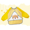 Cute Happy Tiger Waterproof Long-Sleeve Bib – Soft & Stain-Resistant Feeding Smock for Infants - Kidzy Market