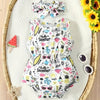 Girls' Cute Printed Bodysuit – Fun and Stylish Design, Comfortable for Everyday Wear