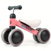 Toddler No-Pedal Balance Bike, 12-24 Months – 4 Silent EVA Wheels, Carbon Steel Frame, Pink | 1st Birthday Gift