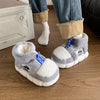 Unisex Plush Fleece Rabbit Slippers - Thick EVA Non-Slip Indoor/Outdoor Bootie, Warm Soft Pink