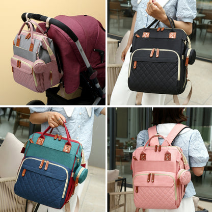 Lamroro Multifunctional Diaper Bag Backpack with Changing Station - Trendy Waterproof Large Travel Bag, Perfect for Christmas, Halloween, Thanksgiving, and Carnival Gifts - Kidzy Market