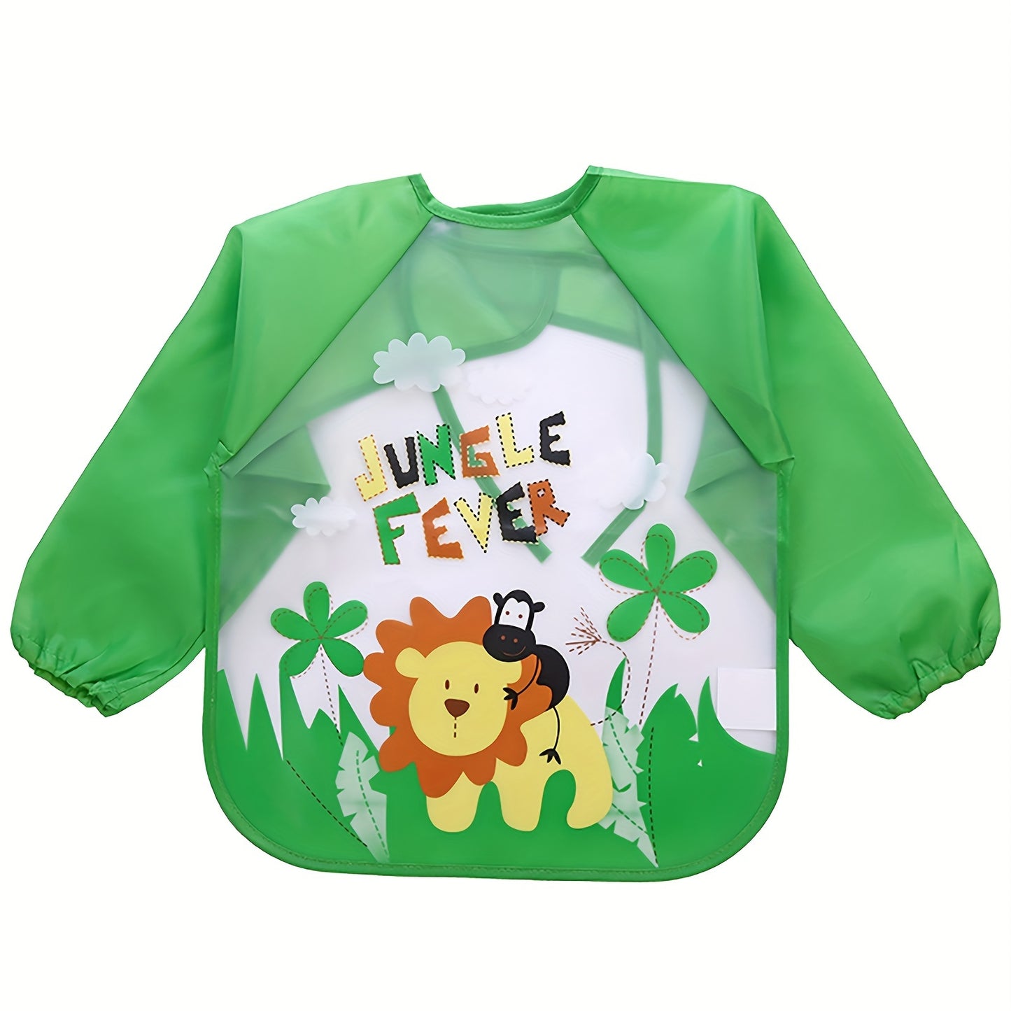 1pc 3D-Printed Waterproof Baby Bib – No-Wash, Mess-Free Feeding & Playtime Coverall, EVA Material, Multicolor – Perfect Easter Gift - Kidzy Market