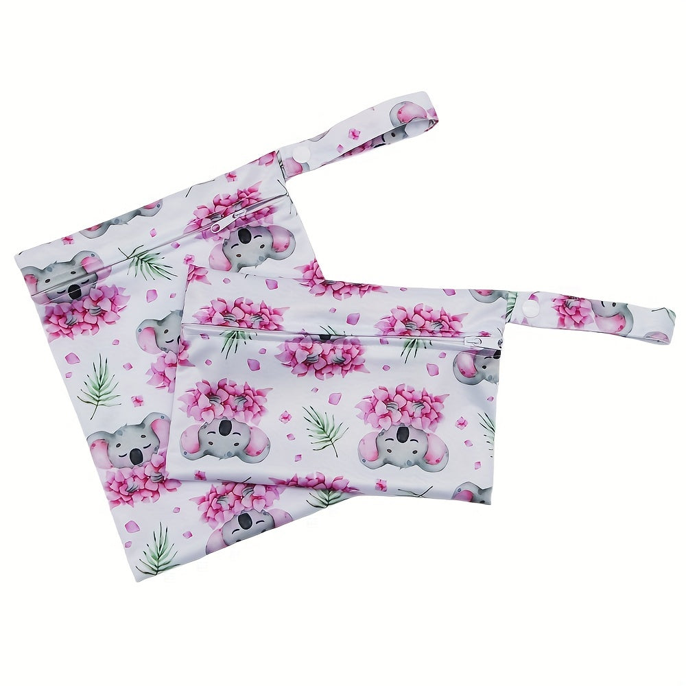 Adorable Koala Print Diaper Bags – 2 Pcs Set by Asenappy, Perfect for Halloween, Thanksgiving, and Christmas Gifts - Kidzy Market
