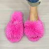 Women's Cozy Plush Slide Slippers – All-Season Indoor House Shoes, Minimalist Fabric Upper with EVA Non-Slip Sole