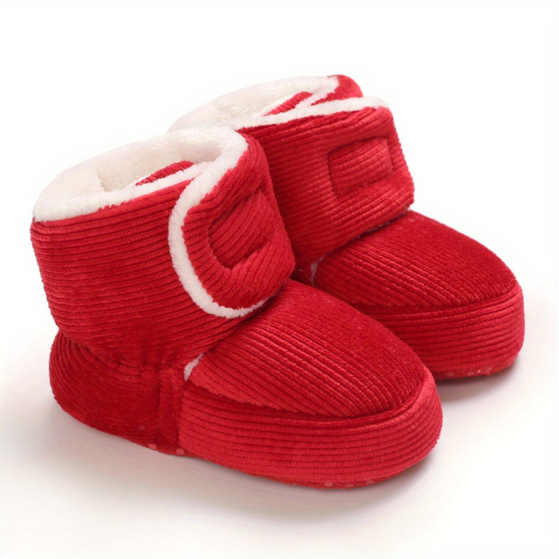 Toddler Baby Girls Booties High-Top Slippers Indoor Crib First Walker Shoes for Winter