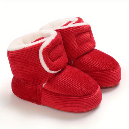 Toddler Baby Girls Booties High-Top Slippers Indoor Crib First Walker Shoes for Winter