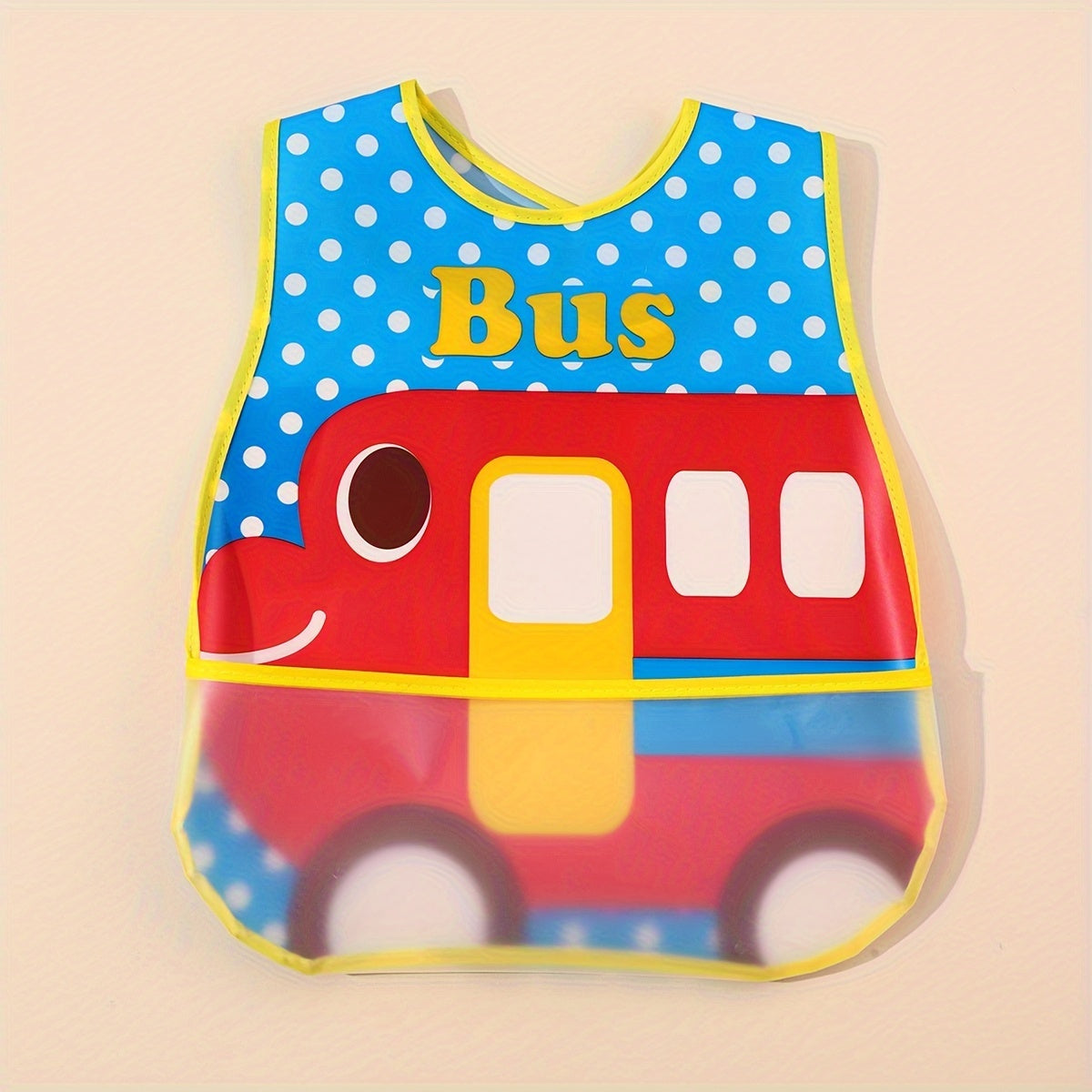 Waterproof Baby Feeding Bib with Magic Tape Closure – Soft, Sleeveless Polyester Bib for Toddlers & Kids - Kidzy Market