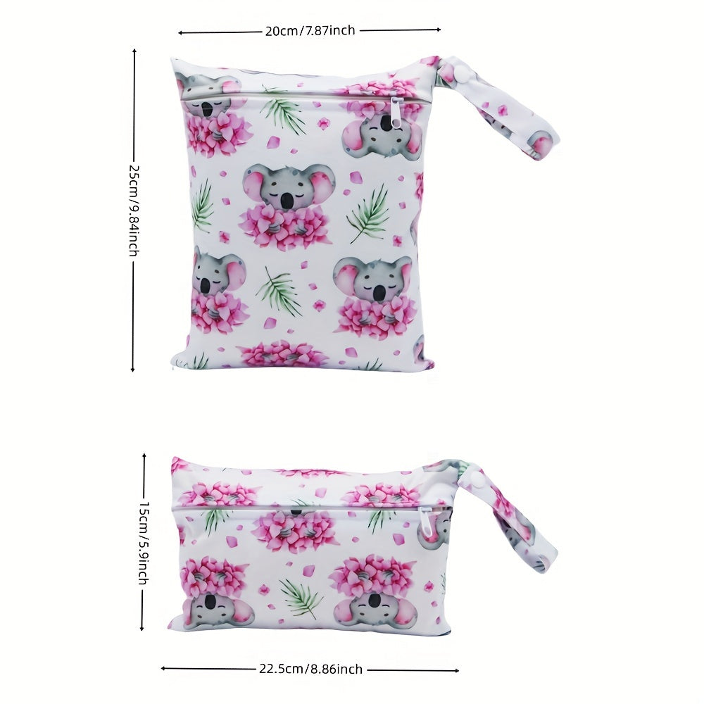 Adorable Koala Print Diaper Bags – 2 Pcs Set by Asenappy, Perfect for Halloween, Thanksgiving, and Christmas Gifts - Kidzy Market