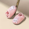 MELITTDEER Kids Plush Slip-On Slippers for Ages 1-5 — Warm Soft Cartoon Rabbit, Dinosaur & Duck Toddler Shoes