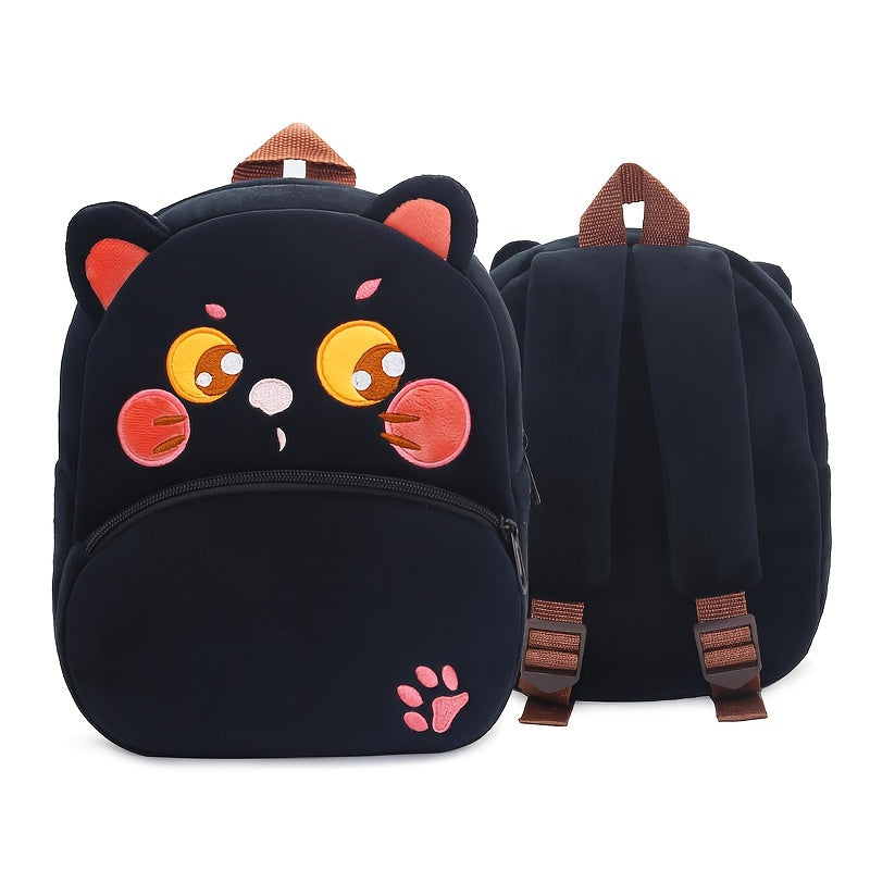 1PC Toddler Plush Cartoon Backpack – Cute & Lightweight Mini Travel Bag for Kids, Boys & Girls - Kidzy Market