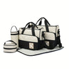 Hot-Selling Fashion Oblique Span Waterproof Mommy Bag 5pcs Set – Large Capacity, Multi-Functional One-Shoulder Bag for Moms, Perfect for Everyday Use & Travel - Kidzy Market