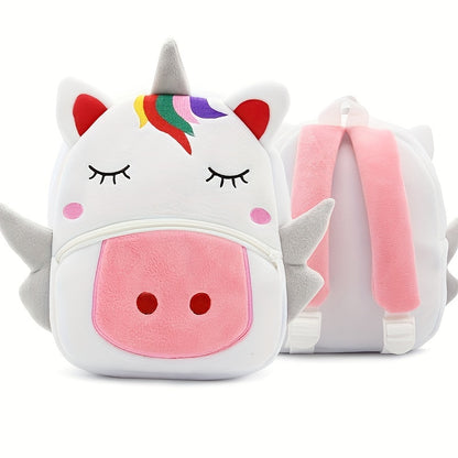 1PC Toddler Plush Cartoon Backpack – Cute & Lightweight Mini Travel Bag for Kids, Boys & Girls - Kidzy Market