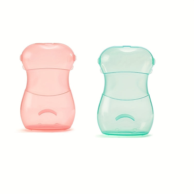 2pcs/1pc Squeeze-Proof Food Pouch, Portable Feeding Cup for & Youngsters - Available in Pink, Red, Green, Blue