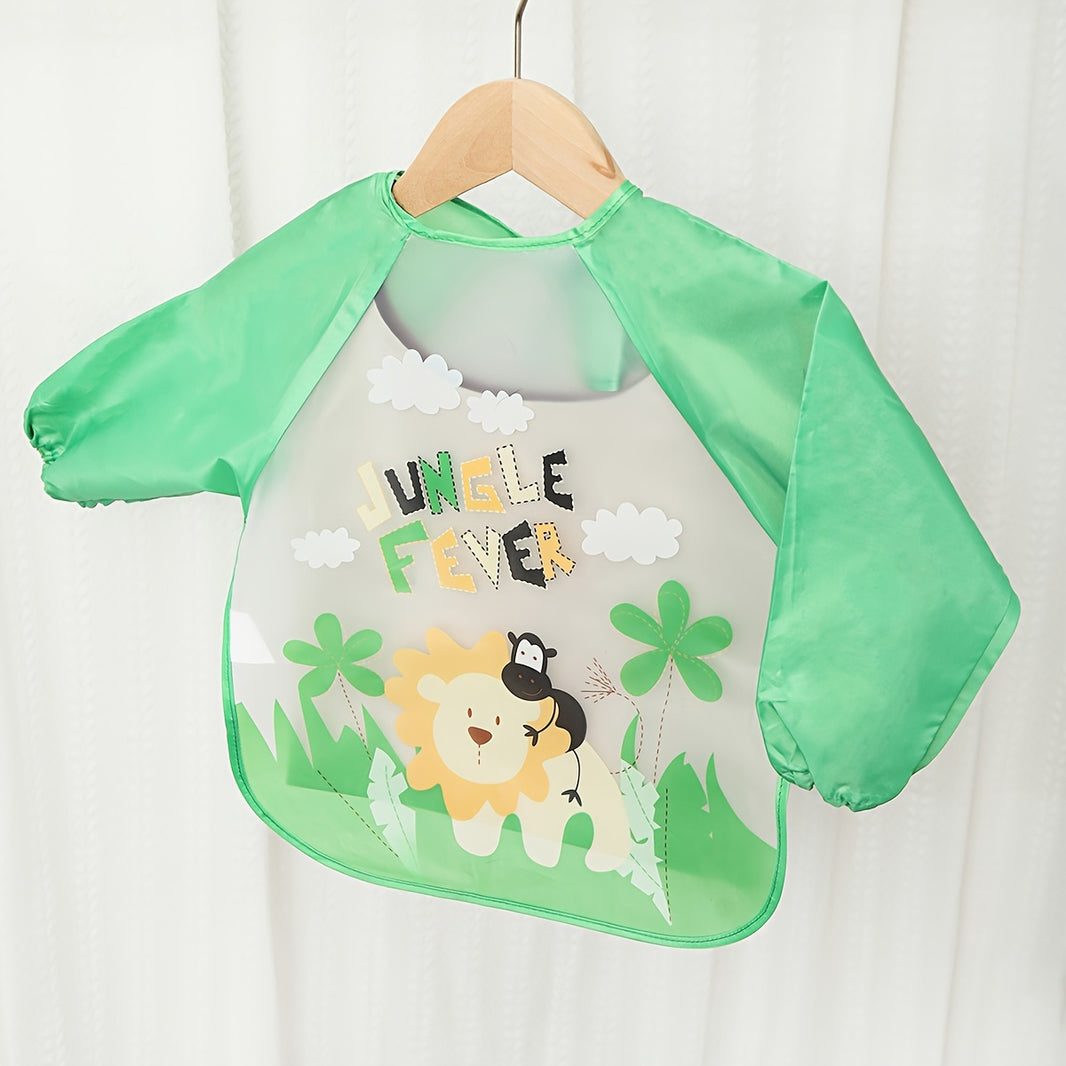Waterproof Baby Eating Cover & Art Smock – Lightweight Long-Sleeve Bib for Toddlers (Spring & Autumn Style) - Kidzy Market