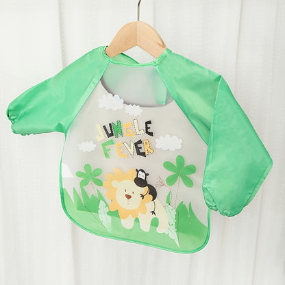 Waterproof Baby Eating Cover & Art Smock – Lightweight Long-Sleeve Bib for Toddlers (Spring & Autumn Style) - Kidzy Market