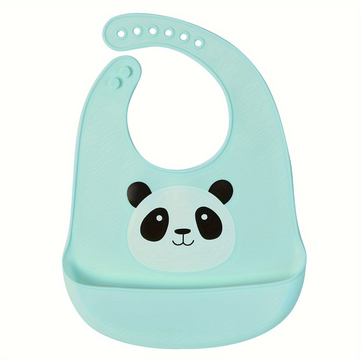 Adjustable Silicone Baby Bibs with Pocket – Waterproof, BPA-Free, Easy to Clean & Dishwasher Safe – Cute Panda & Rabbit Designs for 0-3 Years - Kidzy Market
