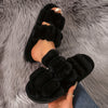 Women's Faux Fur Lined Slip-On Moccasins – All-Season Casual EVA Sole, Hand Washable (Black, Green, Purple, White)