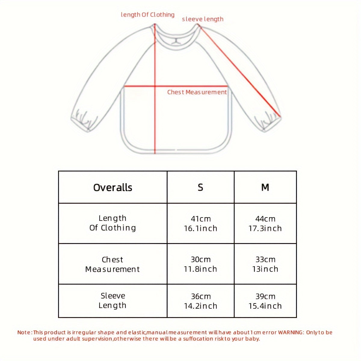 Waterproof Long-Sleeve Baby Bib – Soft PU Smock, Perfect Gift for Christmas, Halloween, Thanksgiving, New Year & Valentine’s Day - Kidzy Market
