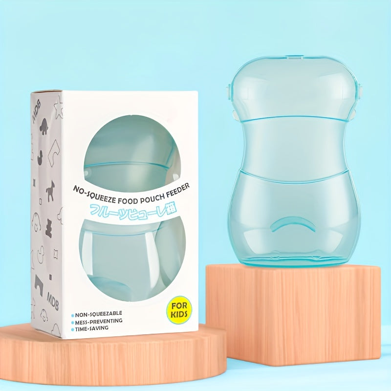 2pcs/1pc Squeeze-Proof Food Pouch, Portable Feeding Cup for & Youngsters - Available in Pink, Red, Green, Blue
