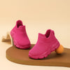 Kids Breathable Knit Slip-On Sneakers – Lightweight EVA Sole, Cushioned Low-Top Shoes for Toddlers, Kids & Teens, Outdoor